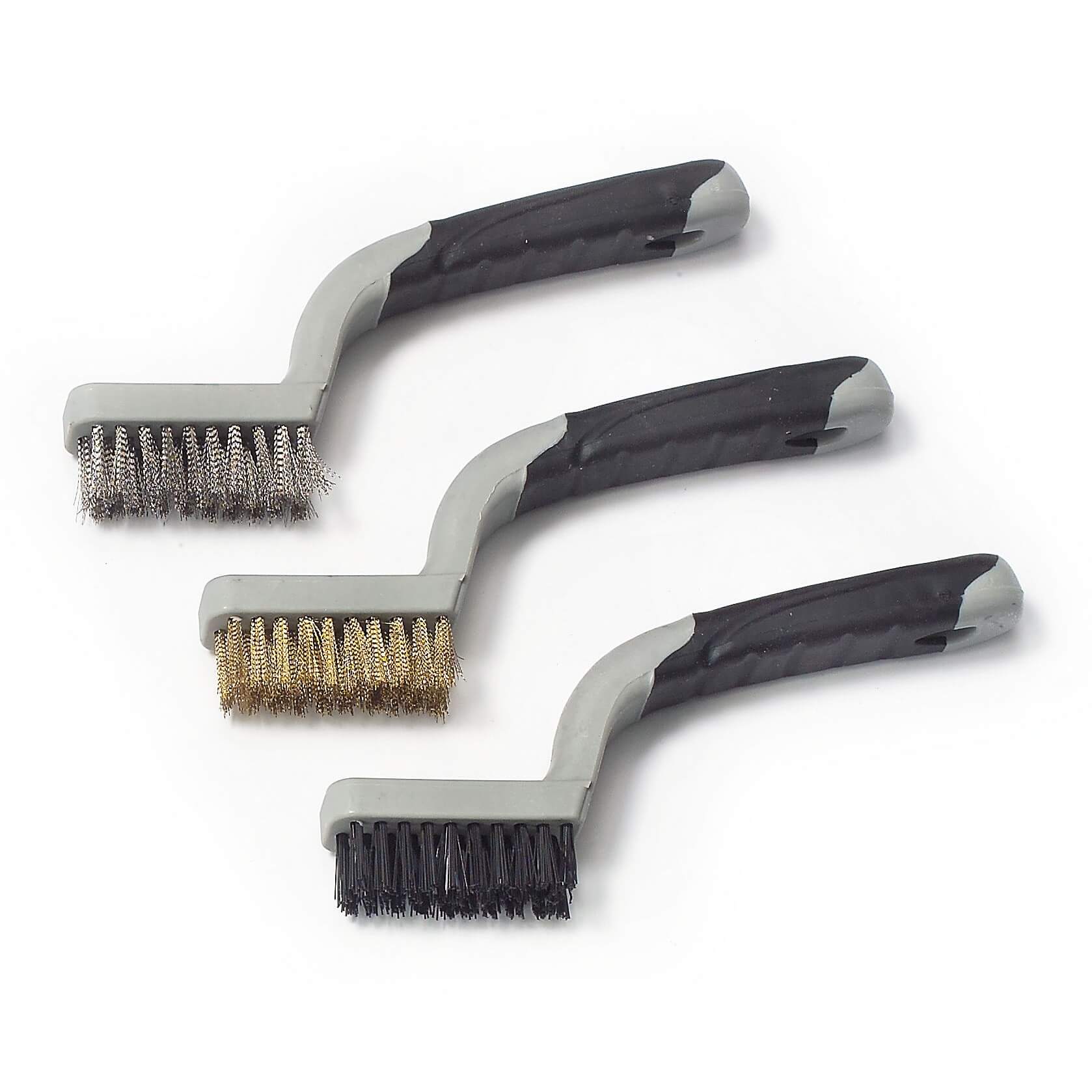 3pc Soft Grip Small Brush Set 